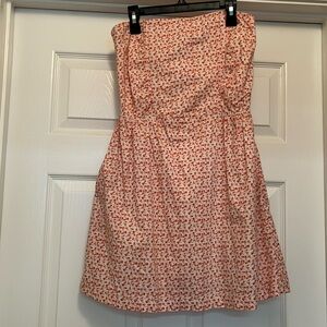 Mudd beige with orange flowers strapless size medium.